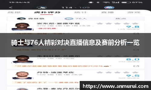 骑士与76人精彩对决直播信息及赛前分析一览
